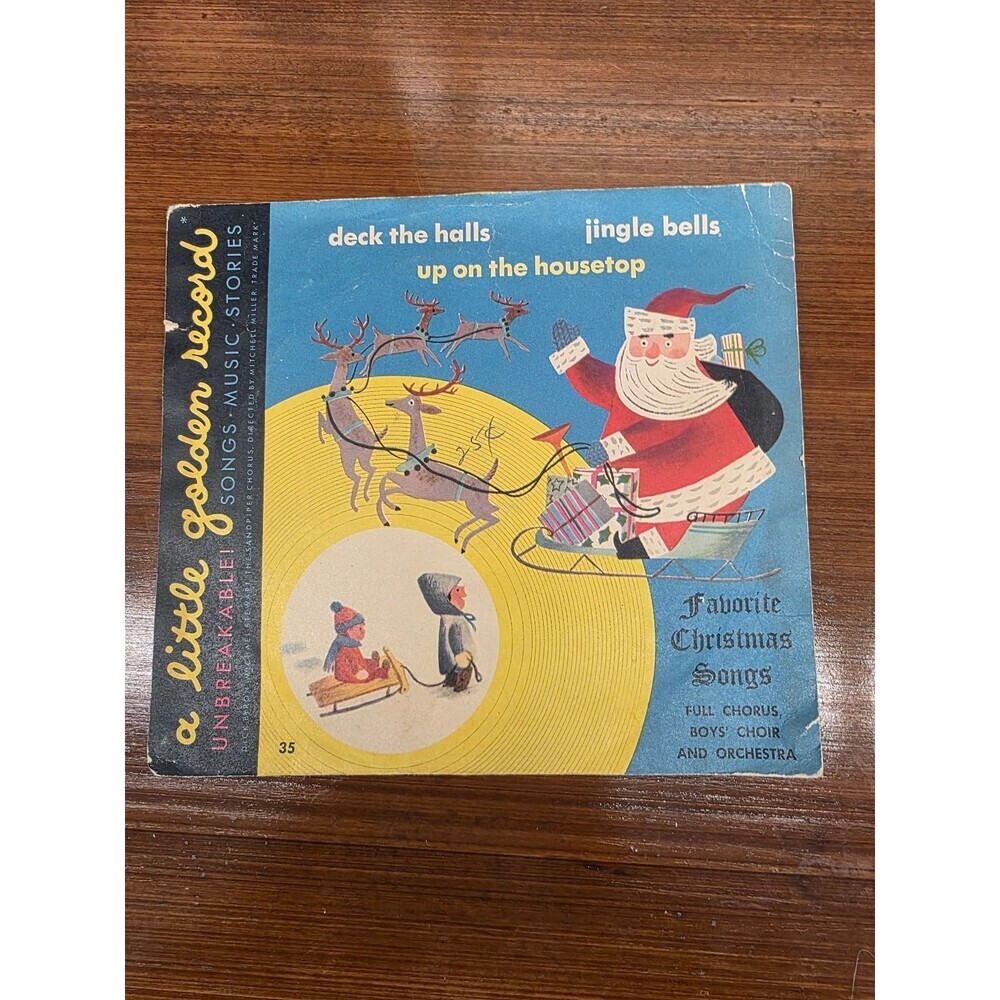 Sandpiper Chorus – Favorite Christmas Songs Record 1950s Golden Children's 33